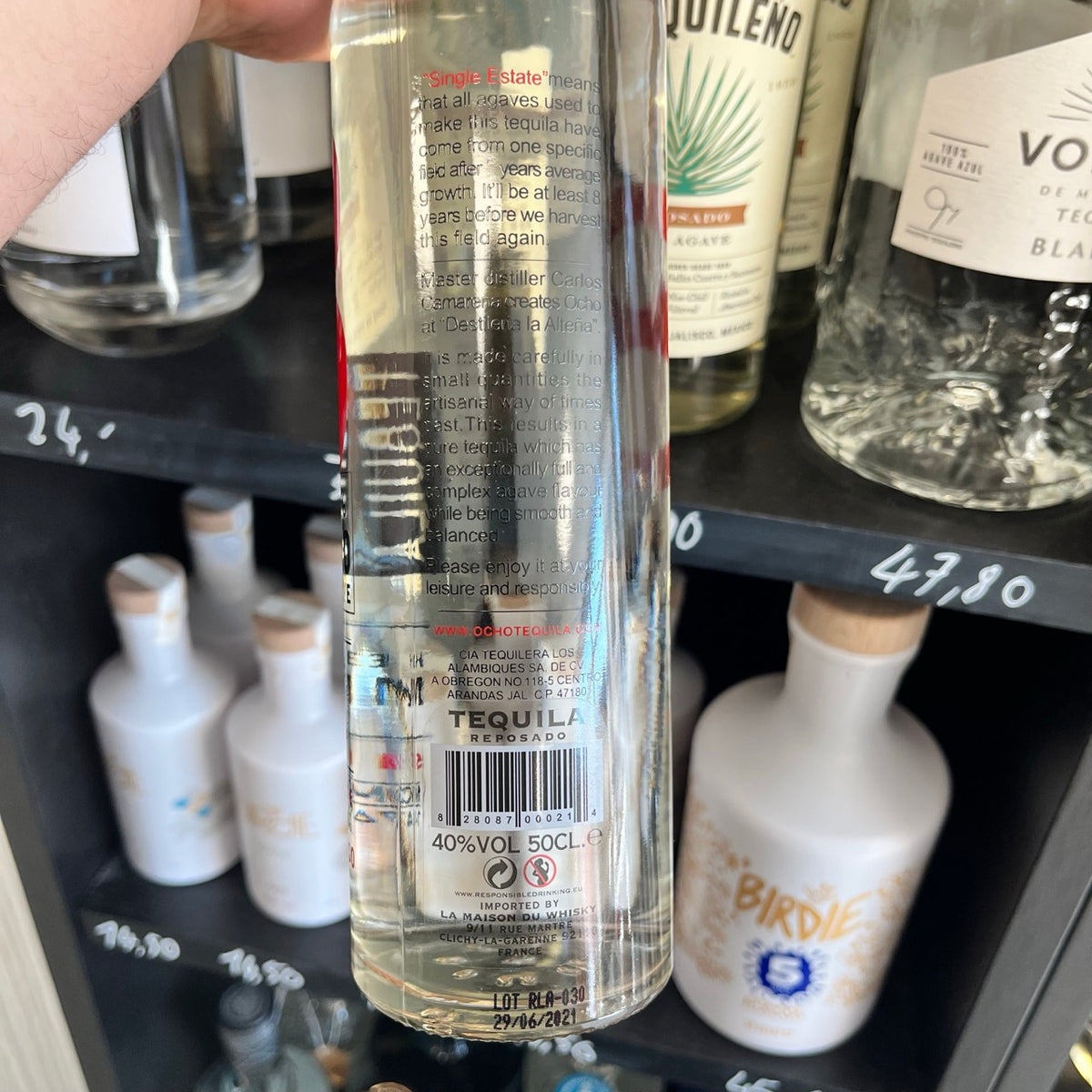 Tequila Ocho Reposado, Single Estate (50 cl), vue 2