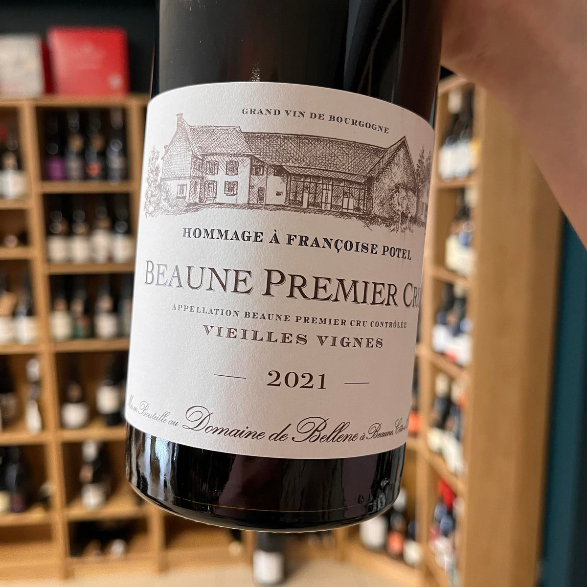 Bouteille Vin rouge BEAUNE 1er Cru Hommage à Françoise POTEL 2005, AOC Bourgogne — agriculture biologique