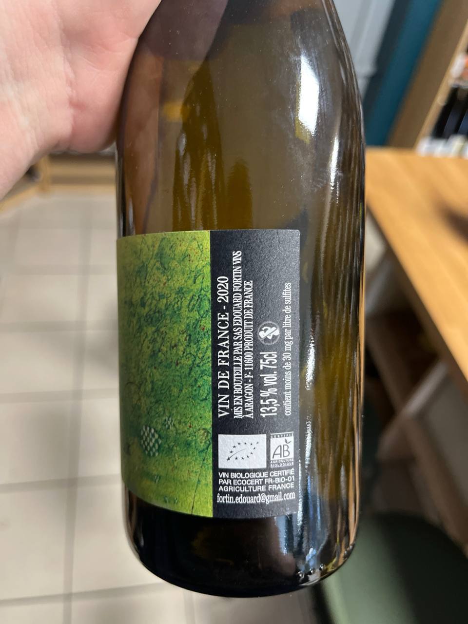 Bouteille Vin blanc Domaine des Quatre Pierres 2020, Languedoc