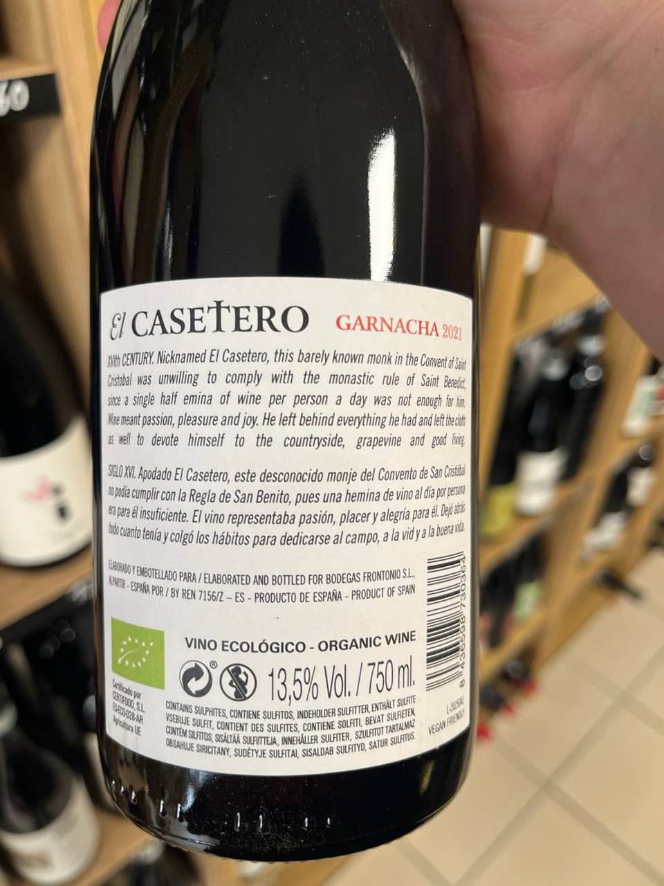 Bouteille Vin rouge Bodegas Frontonio 2021, Sud-Ouest