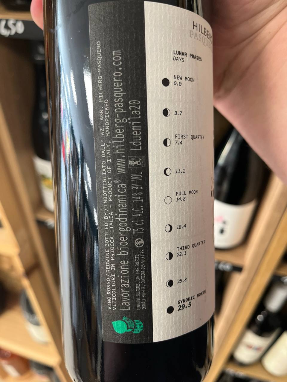 Bouteille Vin rouge 29.5 Nebiø 2020