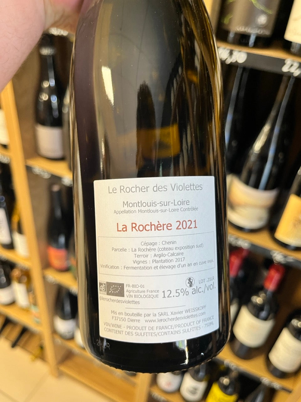 Bouteille Vin blanc Le Rocher des Violettes 2021, Val de Loire