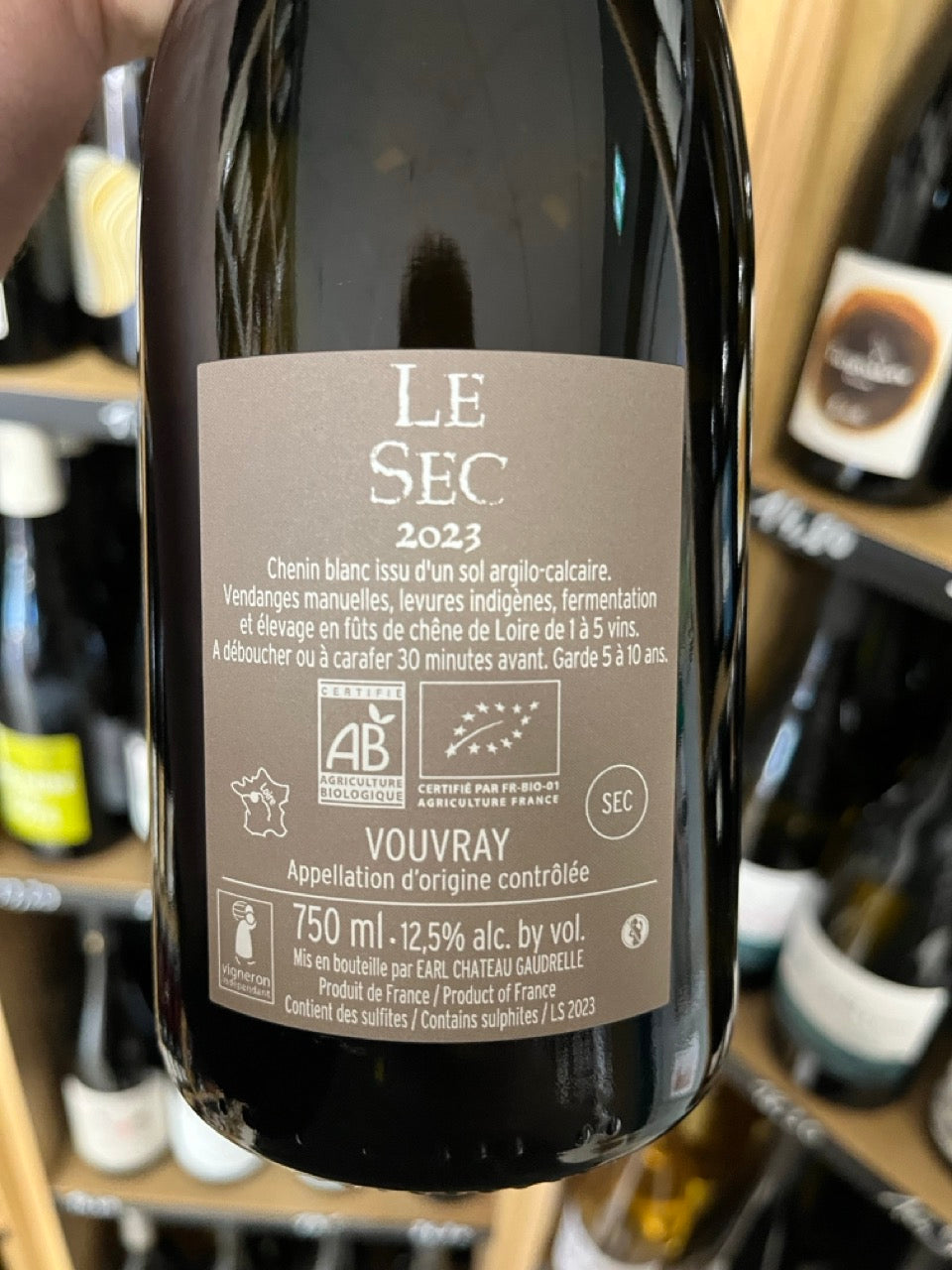 Bouteille Vin Saint Nicolas 2021, Val de Loire — biodynamie