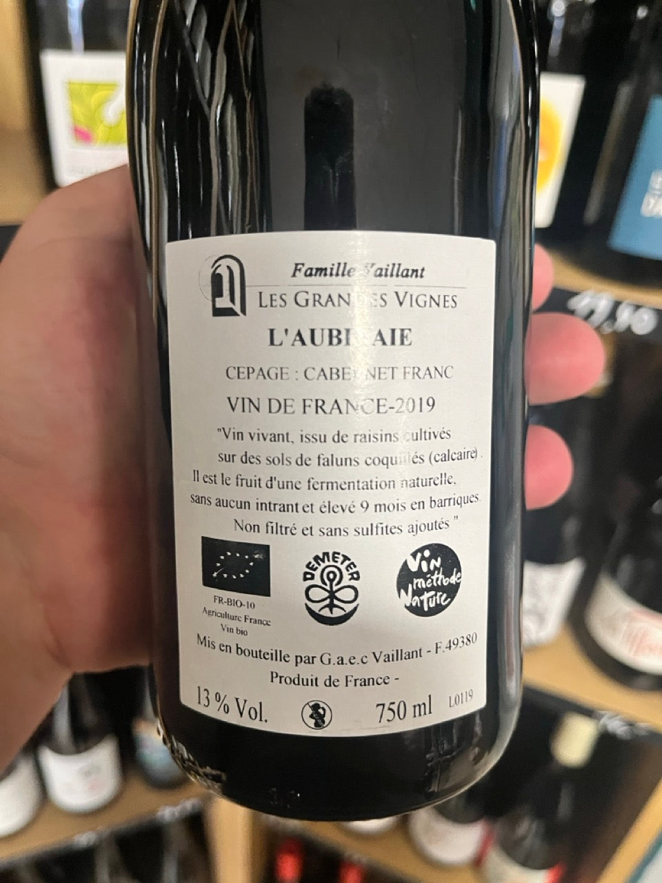 Bouteille Vin blanc Les Gralettes 2019, Val de Loire