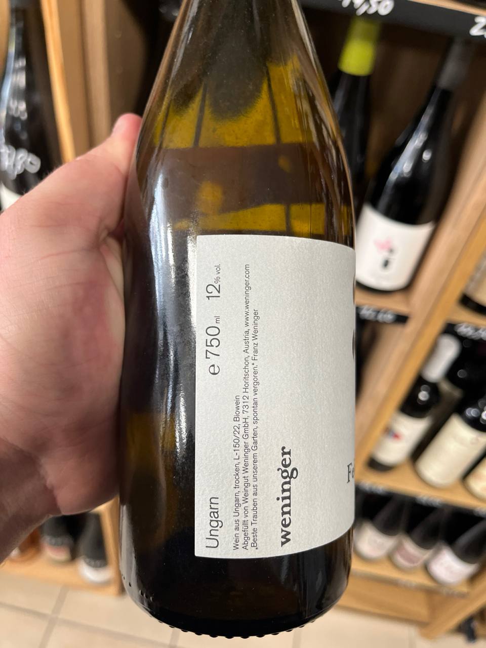 Bouteille Vin blanc Fehérburgundi 2021, Hongrie