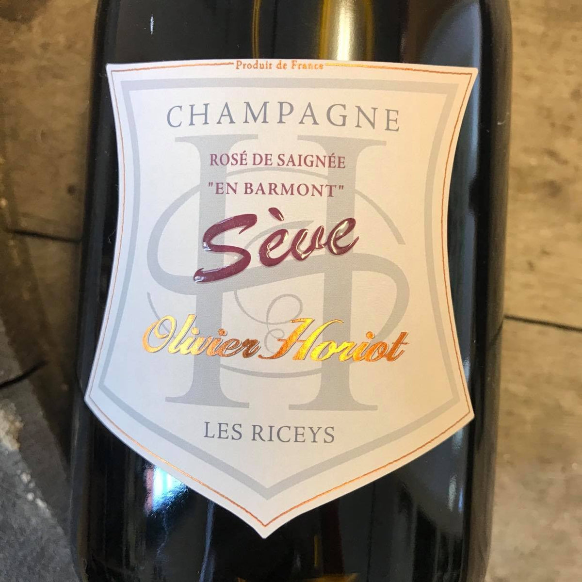 Bouteille de Vin Blanc Rosé Sève 2013, Champagne