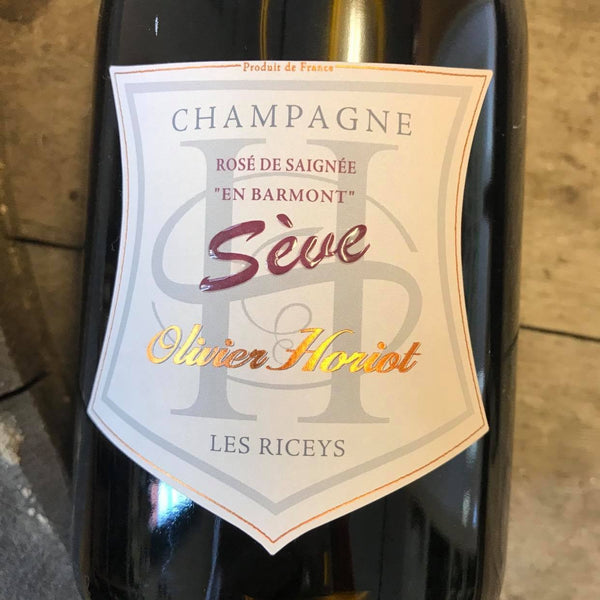 Bouteille de Champagne Rosé Sève 2013 – Olivier Horiot, Côte des Bar